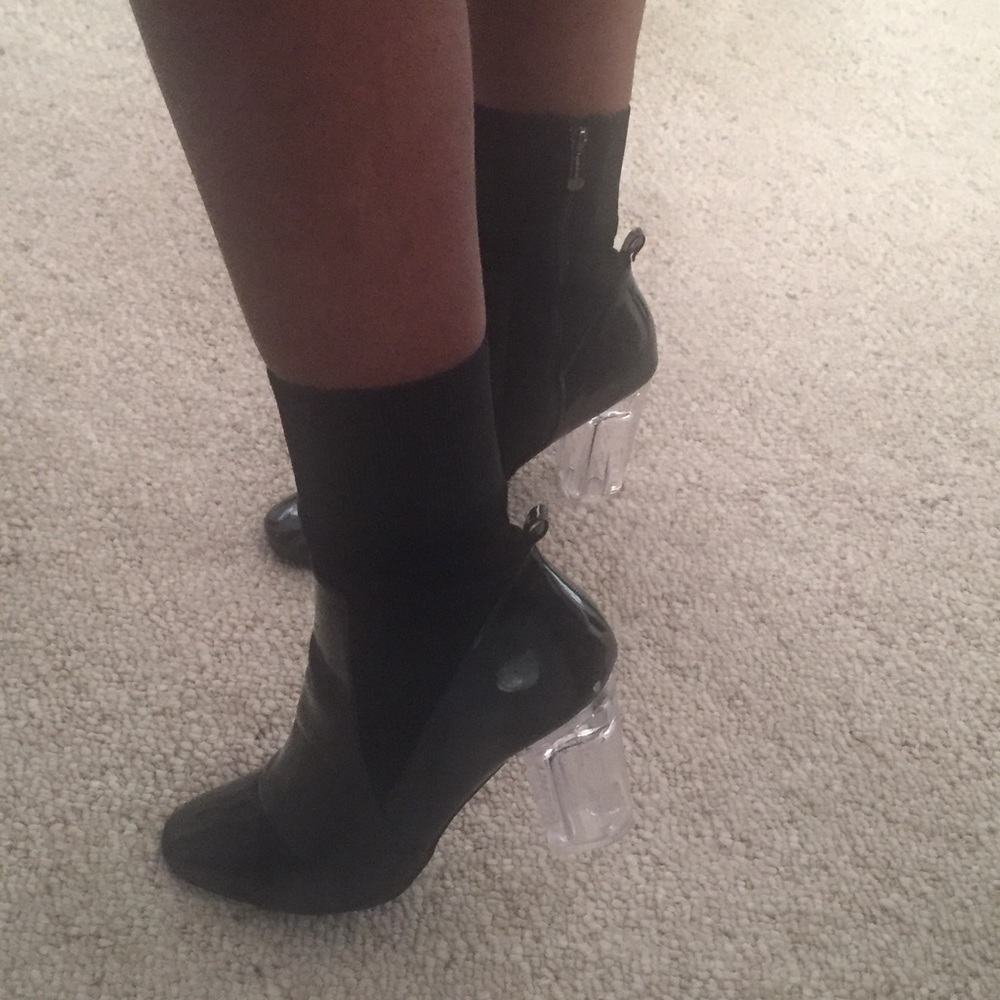 Clear Heel Fashion Nova Boots
